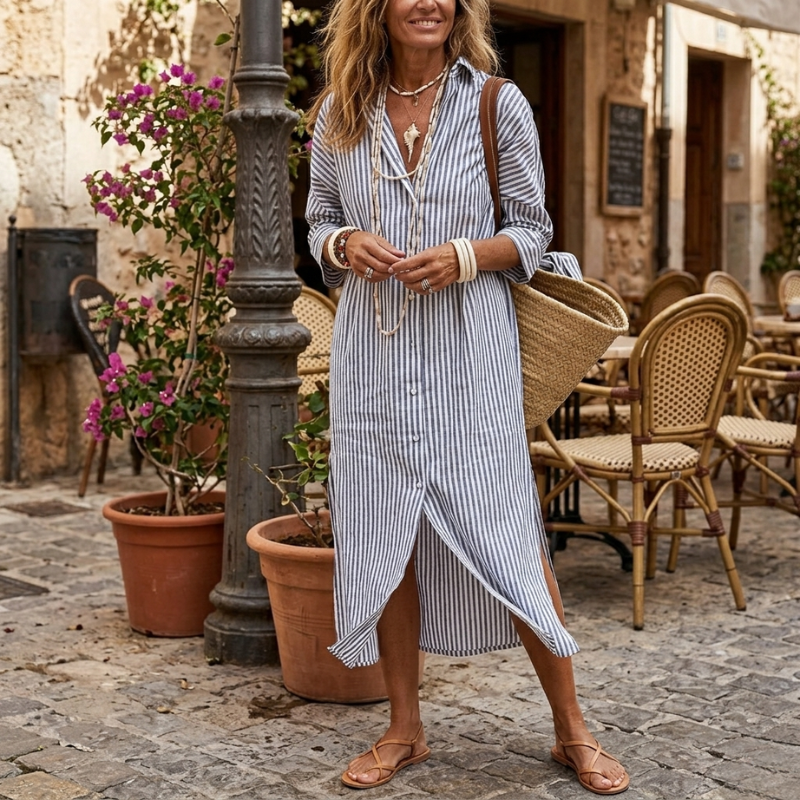 Willow | Élégante Robe d'Été Rayée