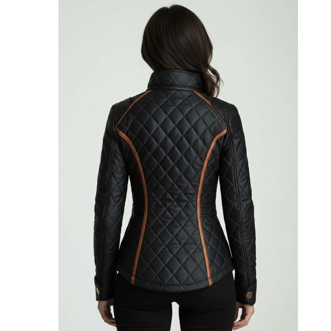 Félicienne | Veste Doublée Matelassée Losanges