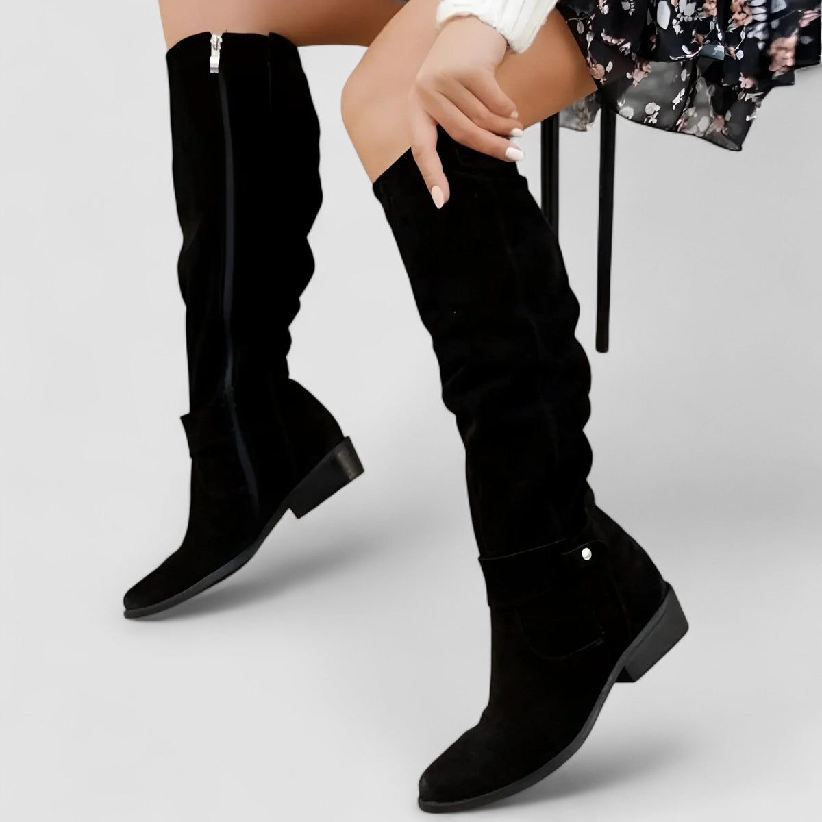 Adalgise | Bottes d'équitation souples montant jusqu'aux genoux