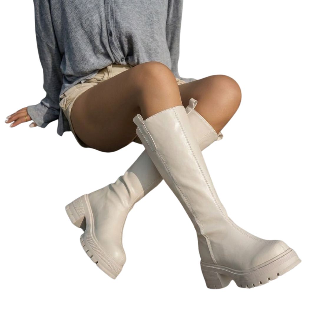 Simonne | Bottines Doublées en Polaire à Tige Haute