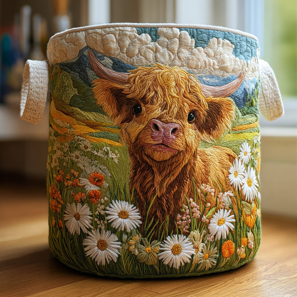 Florentine | Panier en Tissu Matelassé Fait Main