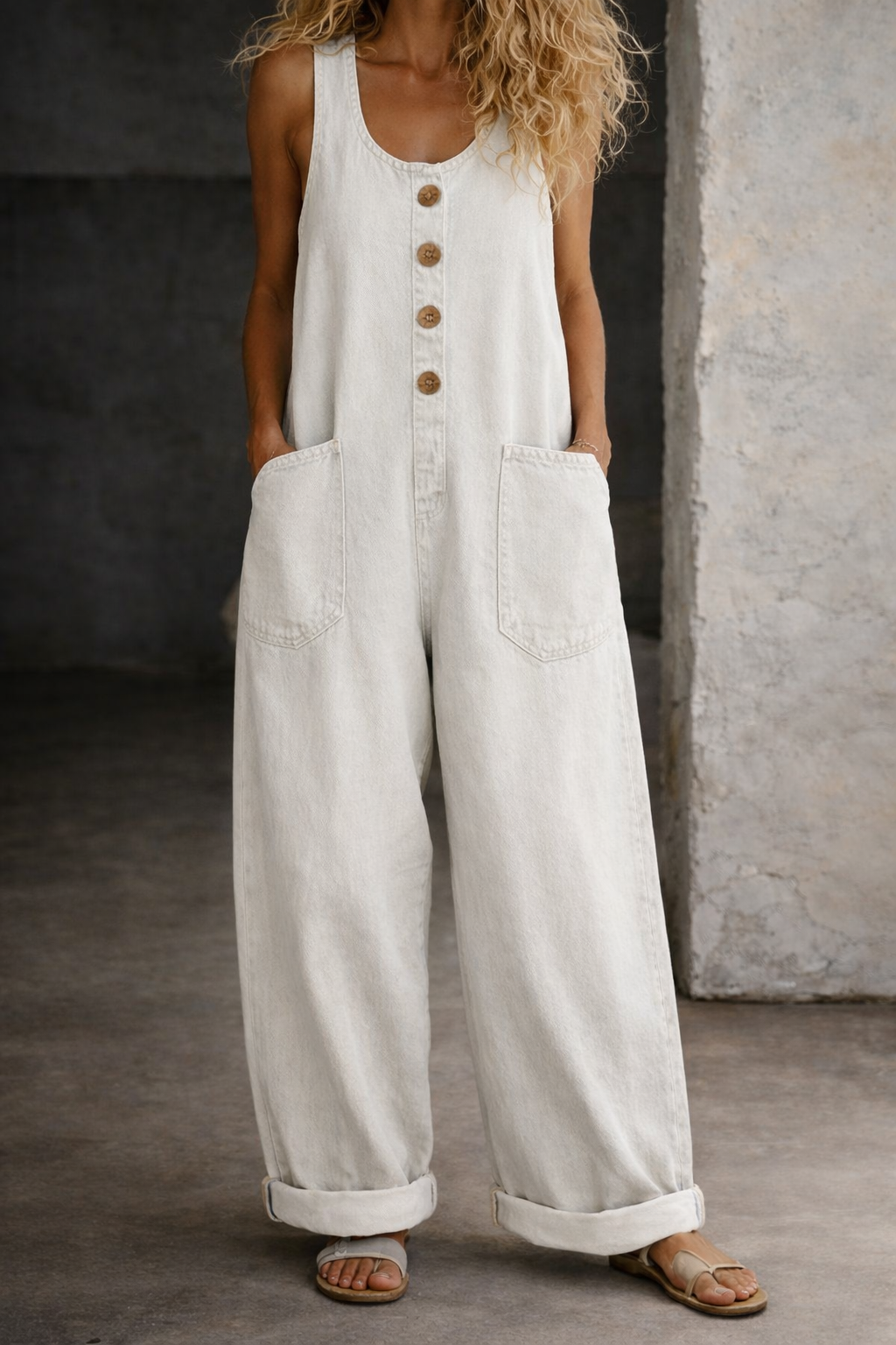 Salopette Laëtitia en Denim Vintage