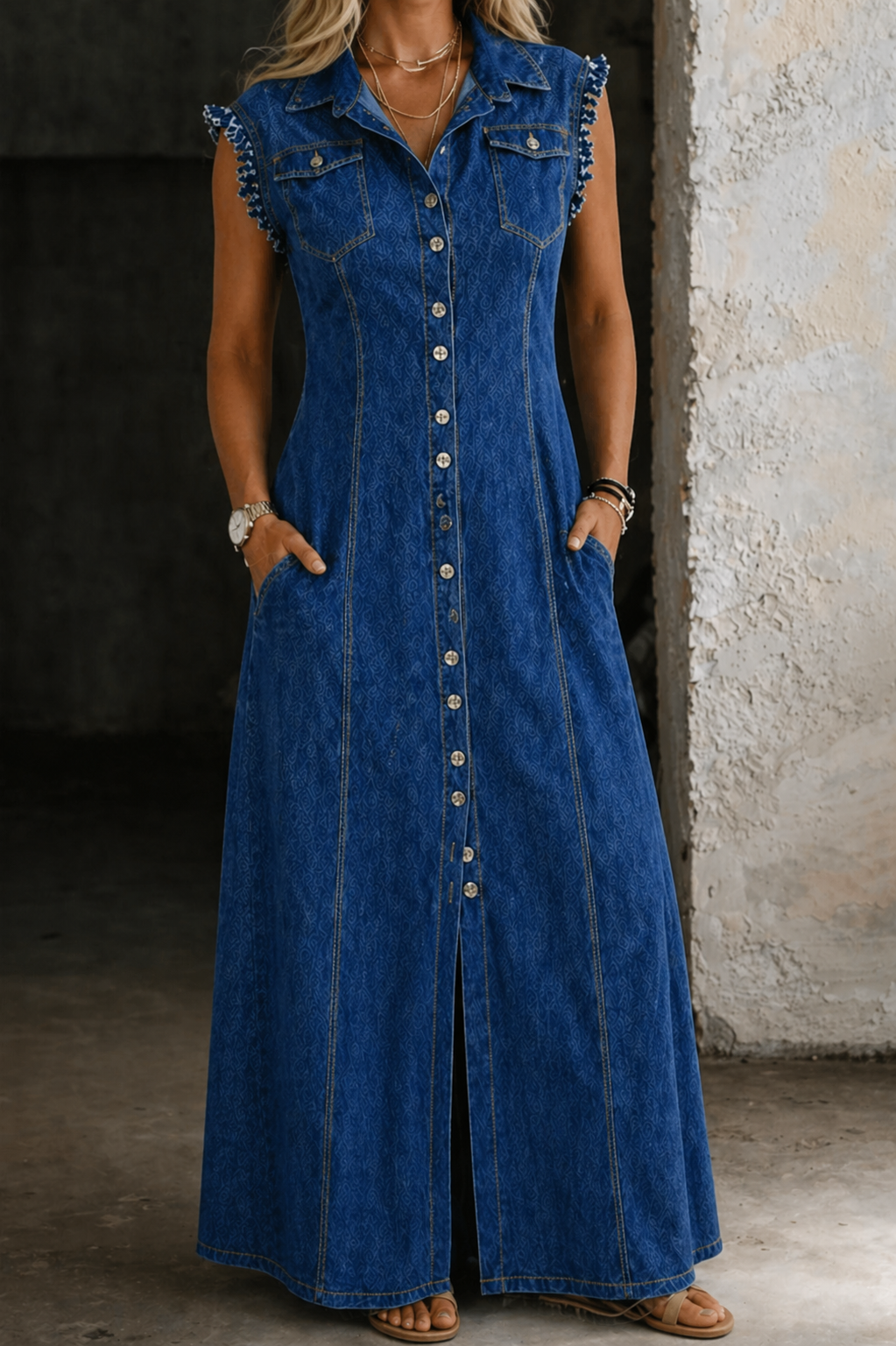Robe Cyrielle en Jean Grande Taille