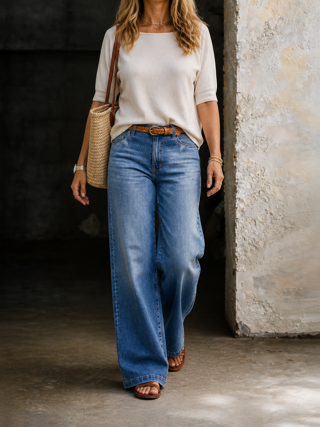 Jean Jacinthe Vintage Taille Haute