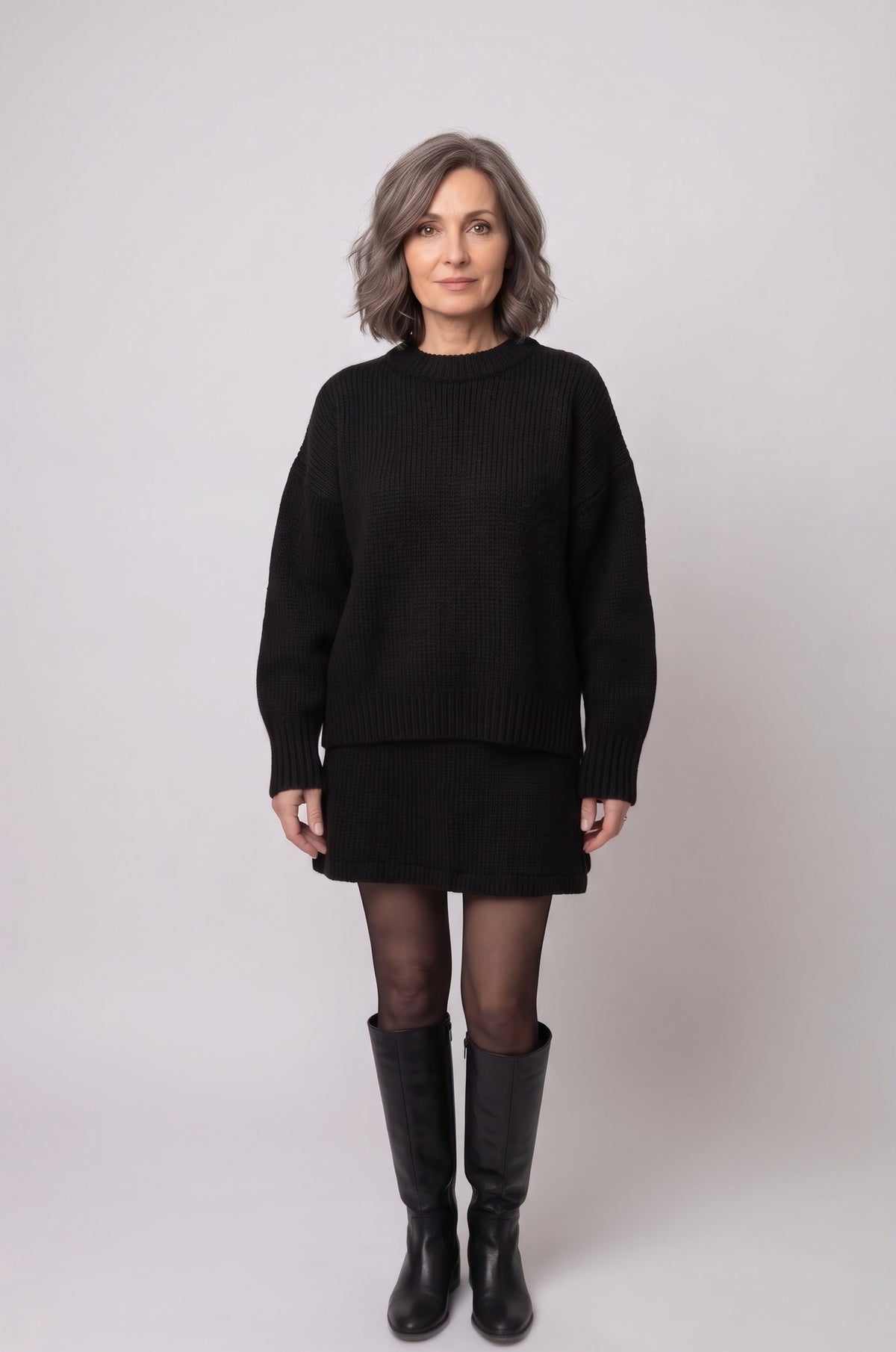 Armelle | Ensemble Pull et Jupe en Maille Douce