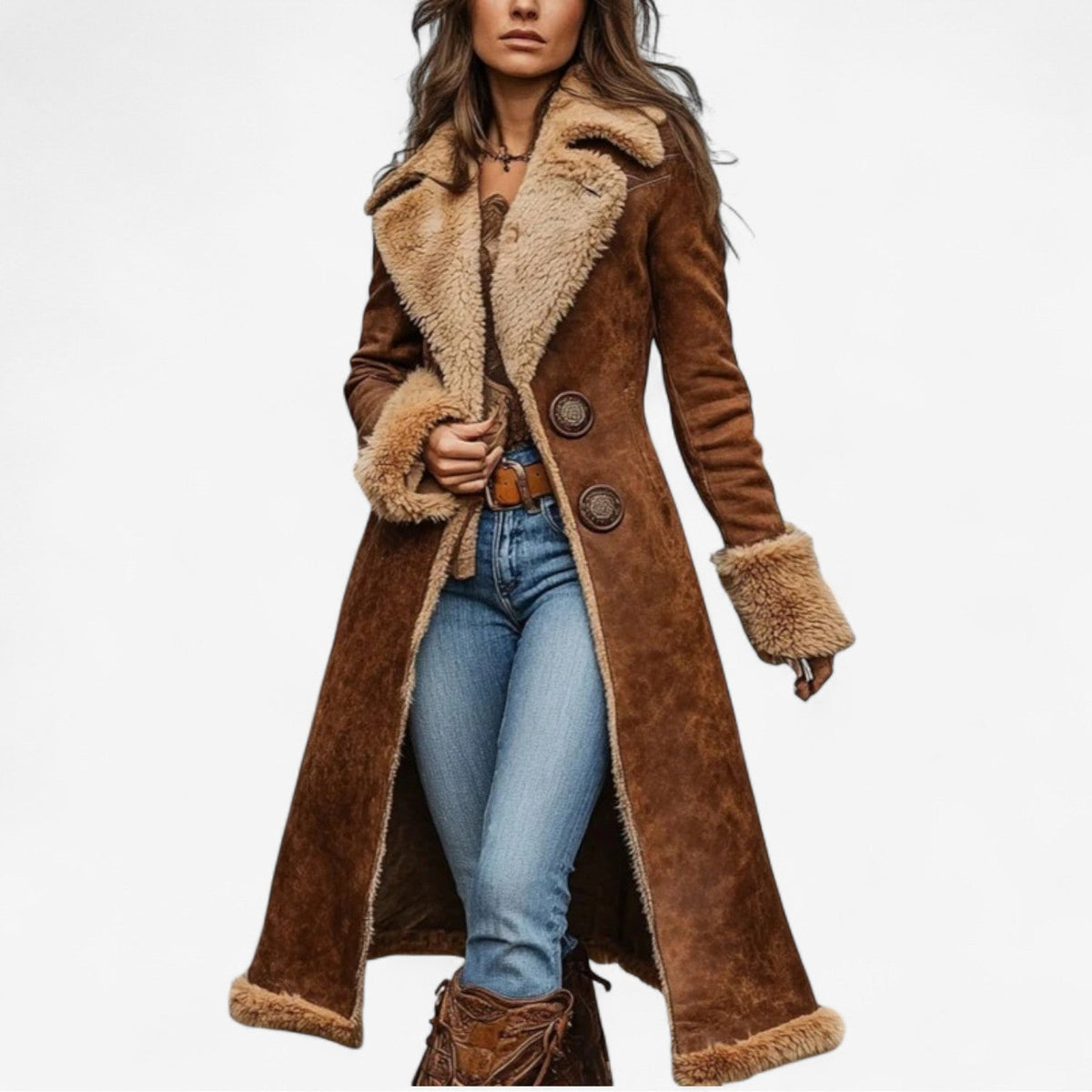 Guillemette | Manteau en Fourrure Douce