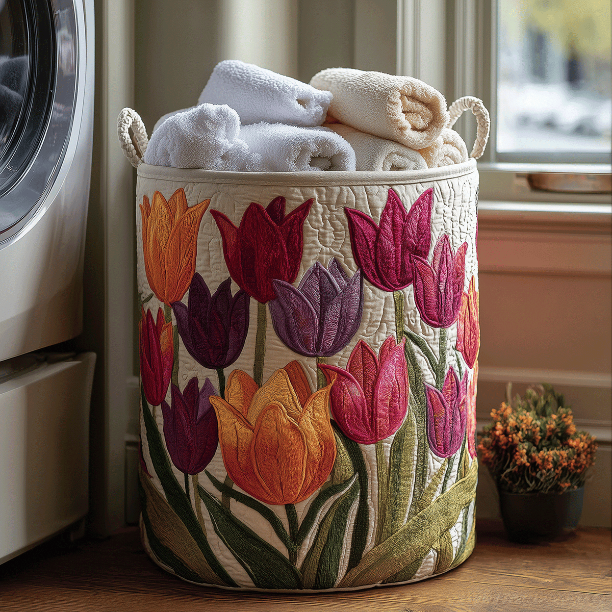 Lise | Panier en Tissu Matelassé Fait Main