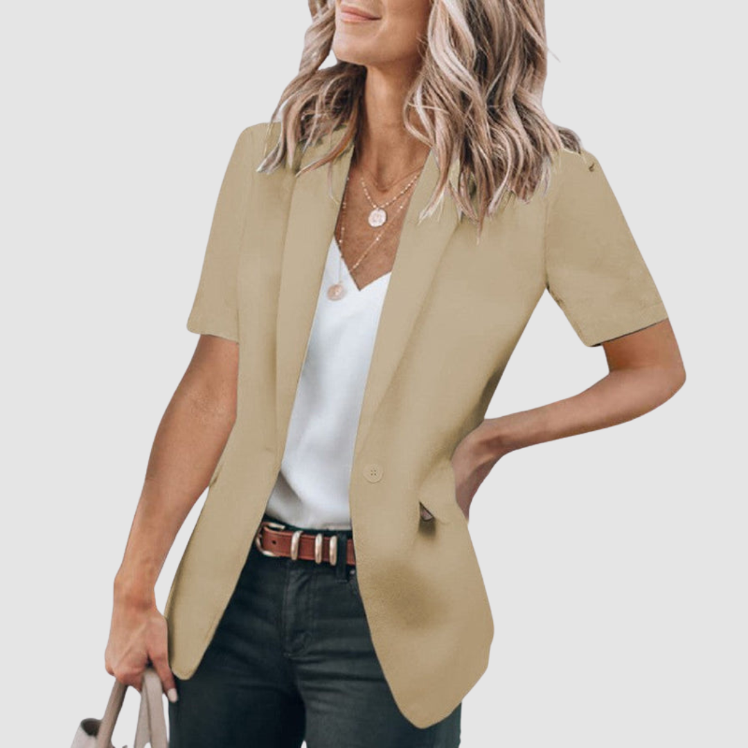 Dorine | Blazer Moderne à Manches Courtes