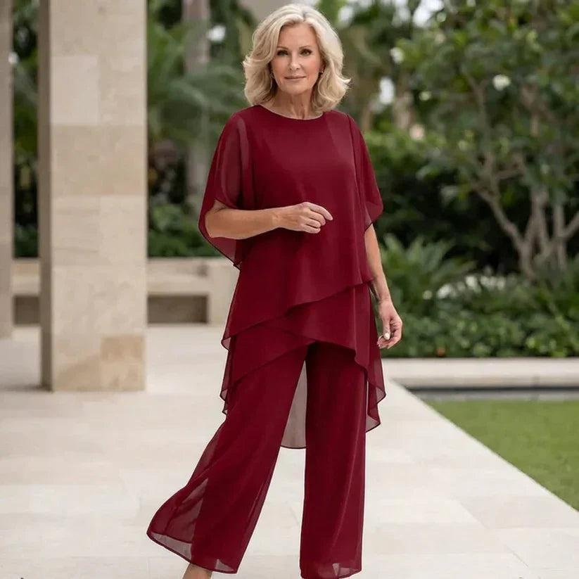 Irise | Ensemble — Blouse Asymétrique et Pantalon Large