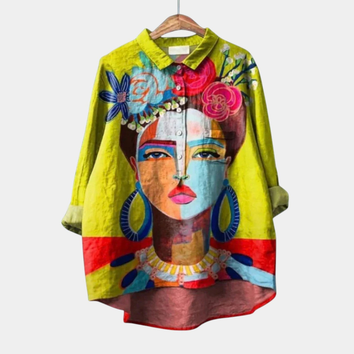 Sybille | Blouse Imprimée Portrait