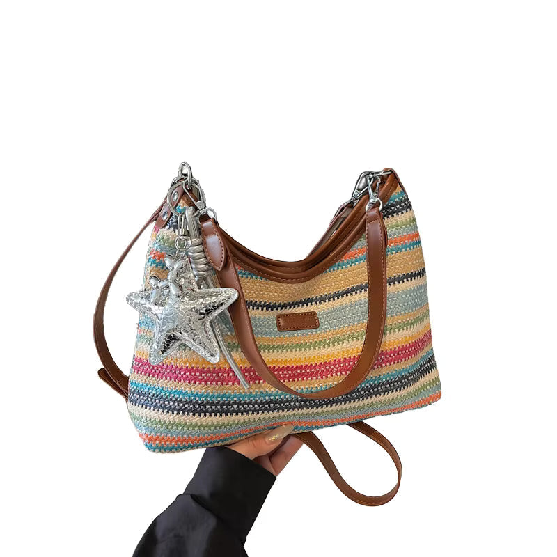 Le Sac Épaule Bohème Rayé