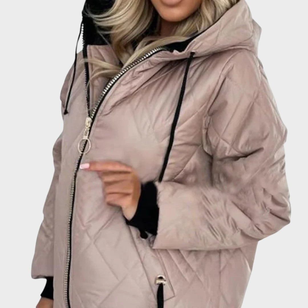 Marilou | Veste Matelassée à Capuche et Zip