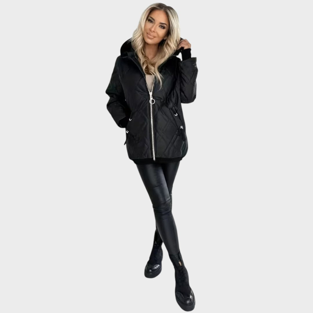 Marilou | Veste Matelassée à Capuche et Zip