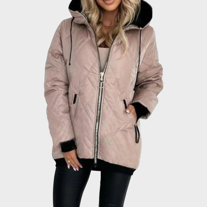 Marilou | Veste Matelassée à Capuche et Zip