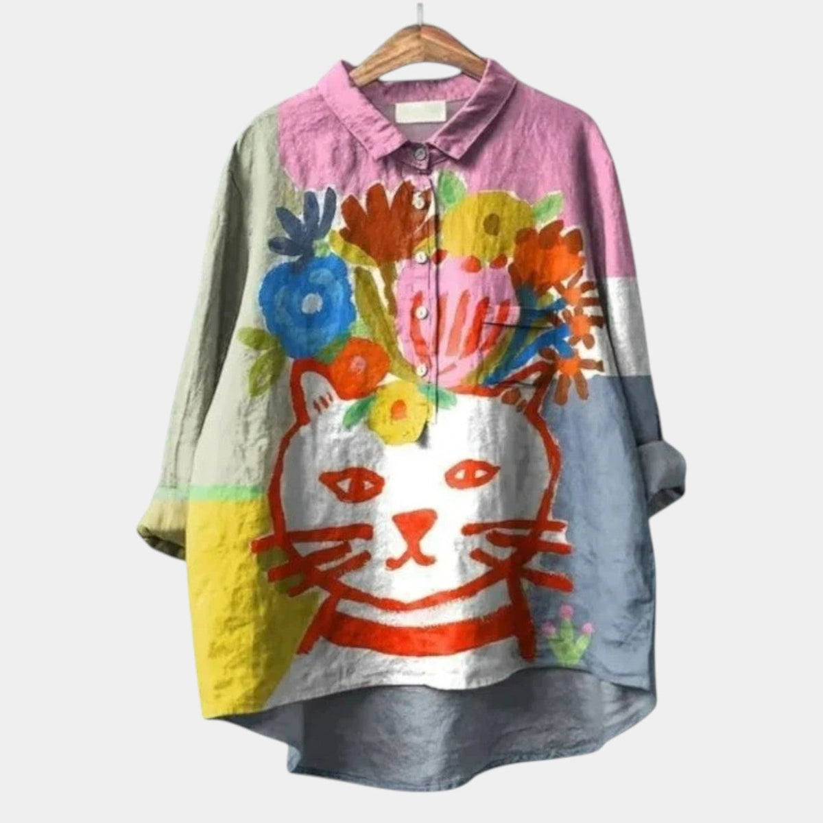 Juliana | Blouse Chat et Fleurs