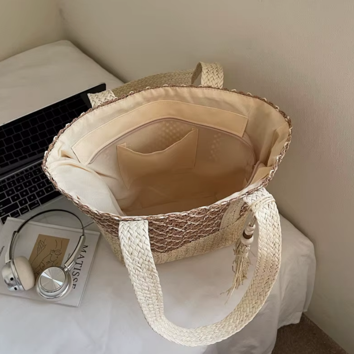 Stacy | Sac Épaule Bohème à Pompon