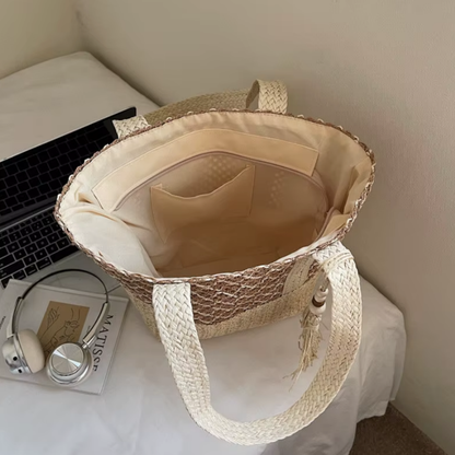 Stacy | Sac Épaule Bohème à Pompon