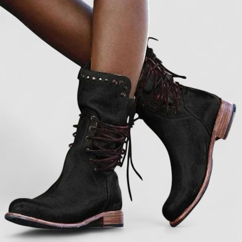 Sixtine | Bottes Western en Daim
