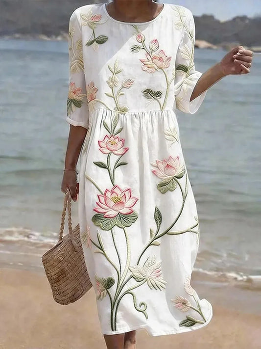 Robe Fleurie de Vacances – Zenith Moda