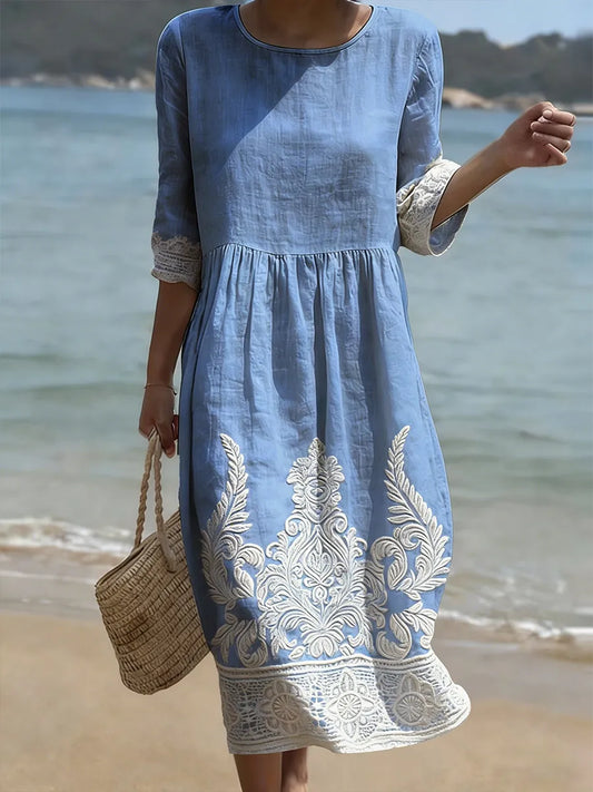 Robe Fleurie Décontractée – Zenith Moda
