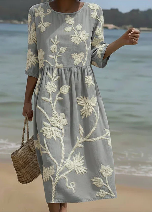 Robe Chemise Fleurie – Zenith Moda