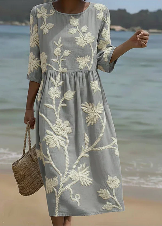 Robe Chemise Fleurie – Zenith Moda