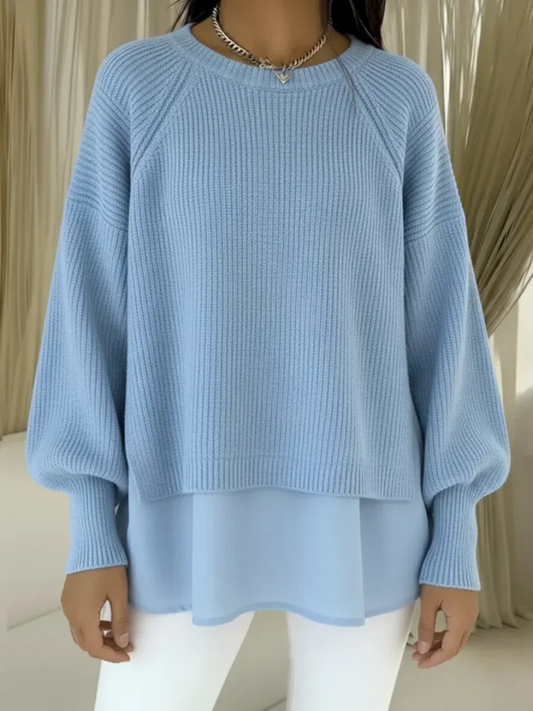 Camille | Pull Effet Deux Pièces