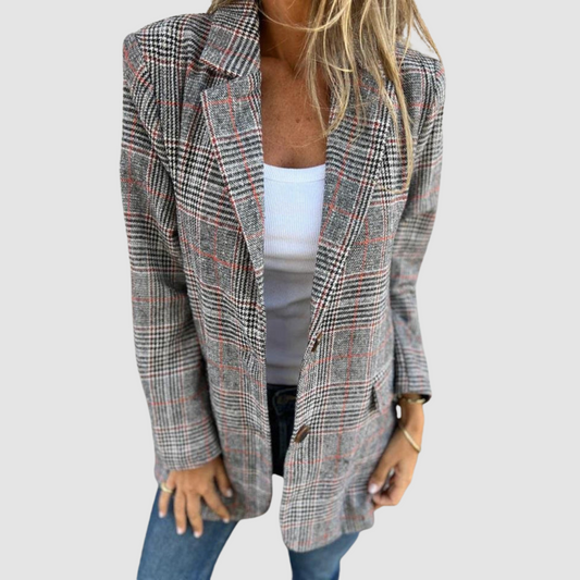 Isaure | Blazer d'Hiver Élégant à Carreaux