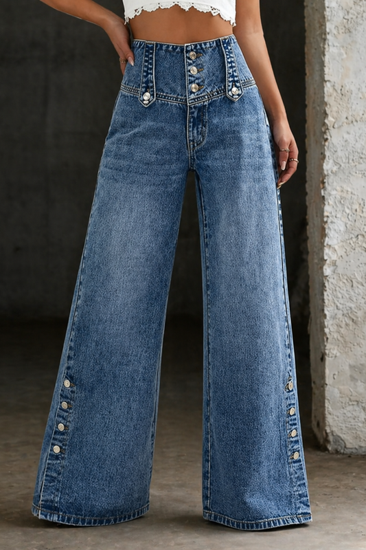 Jean Maëlys Taille Haute Fendu