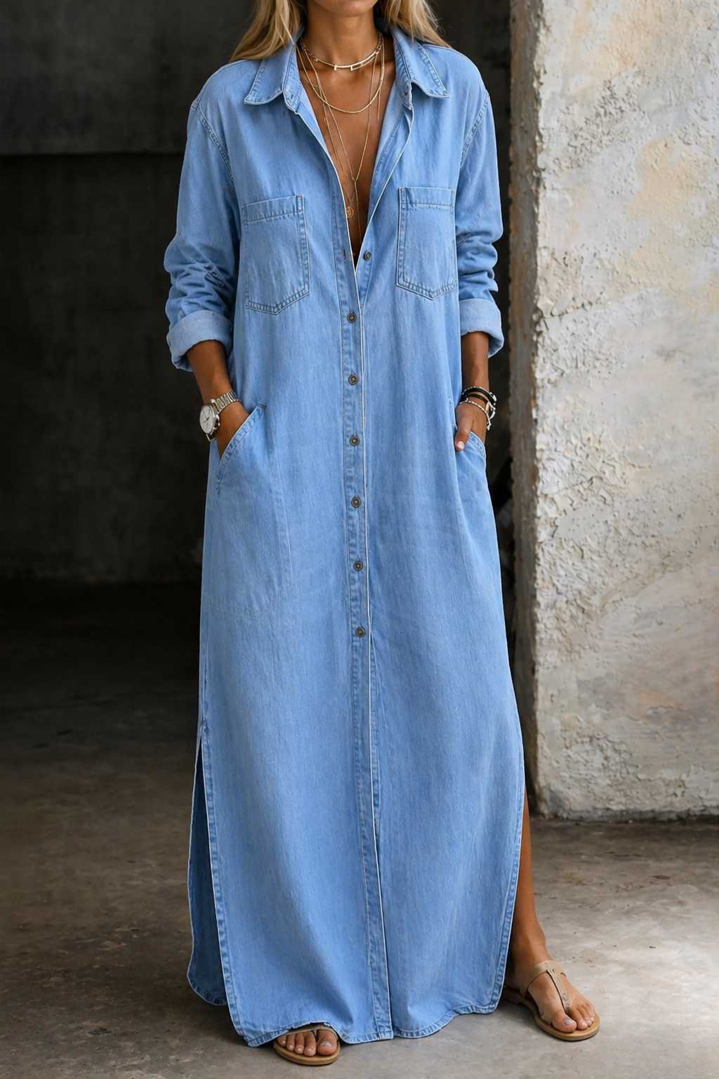 Robe Boutonnée Céline