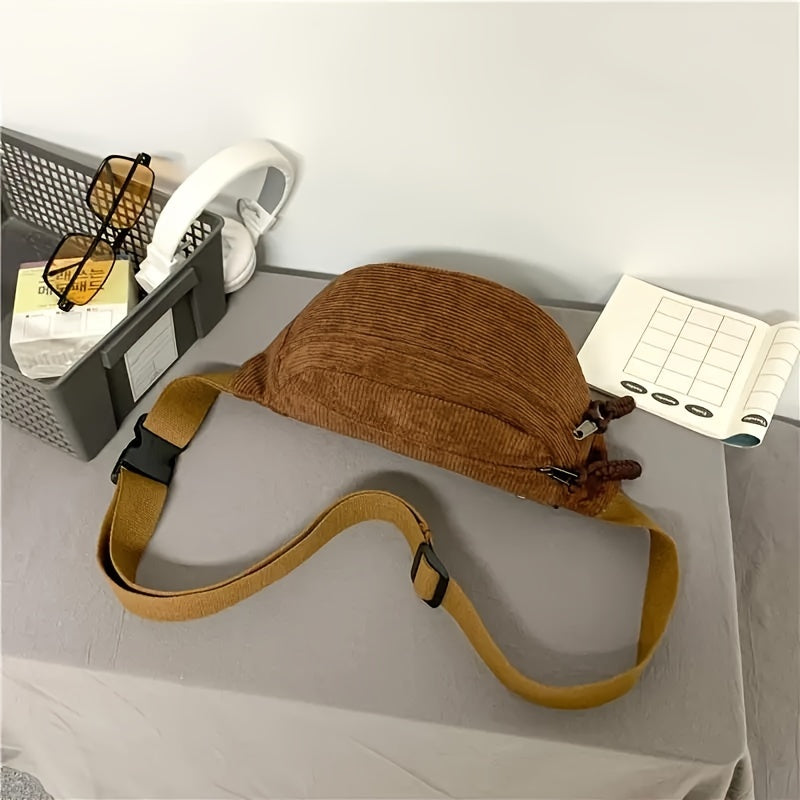Perle | Sac à Bandoulière Velours Côtelé