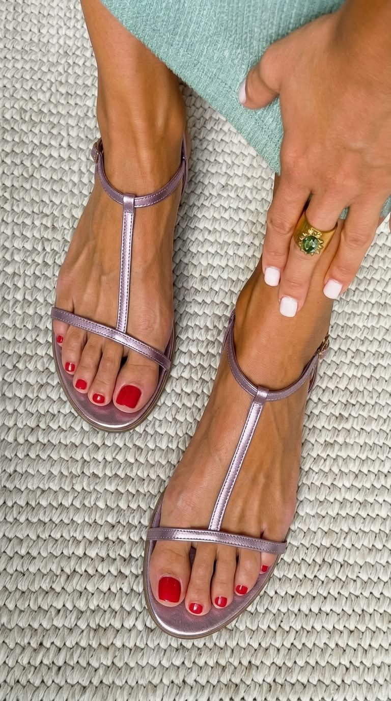 Rosalba | Sandales Dorées de Printemps