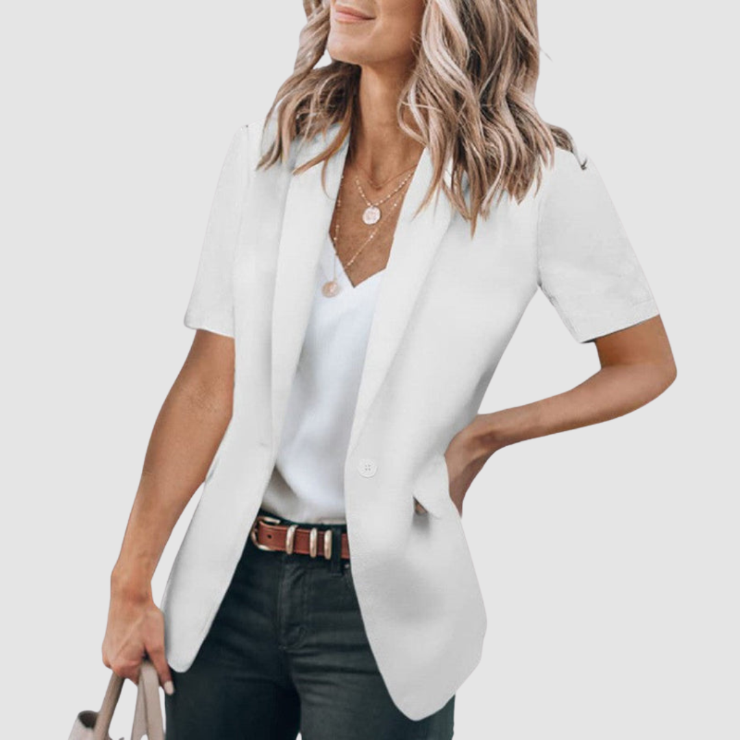 Dorine | Blazer Moderne à Manches Courtes