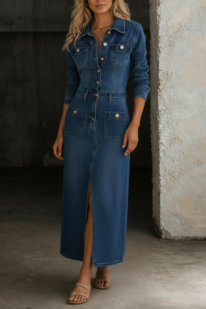 Robe Élodie en Jean Classique et Confortable