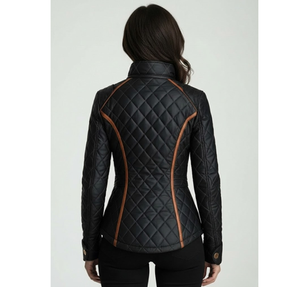 Félicienne | Veste Doublée Matelassée Losanges