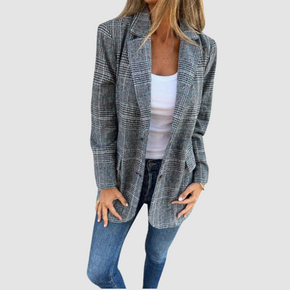 Isaure | Blazer d'Hiver Élégant à Carreaux