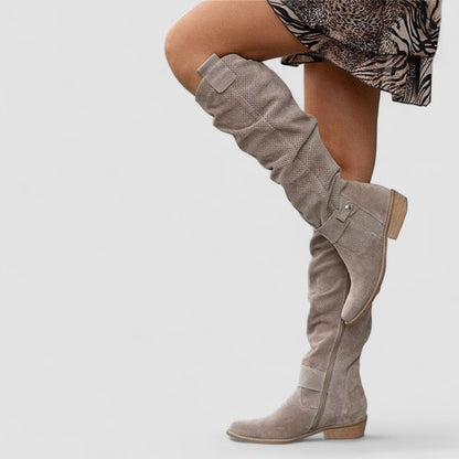 Géraldine | Bottes western souples montant jusqu'aux genoux