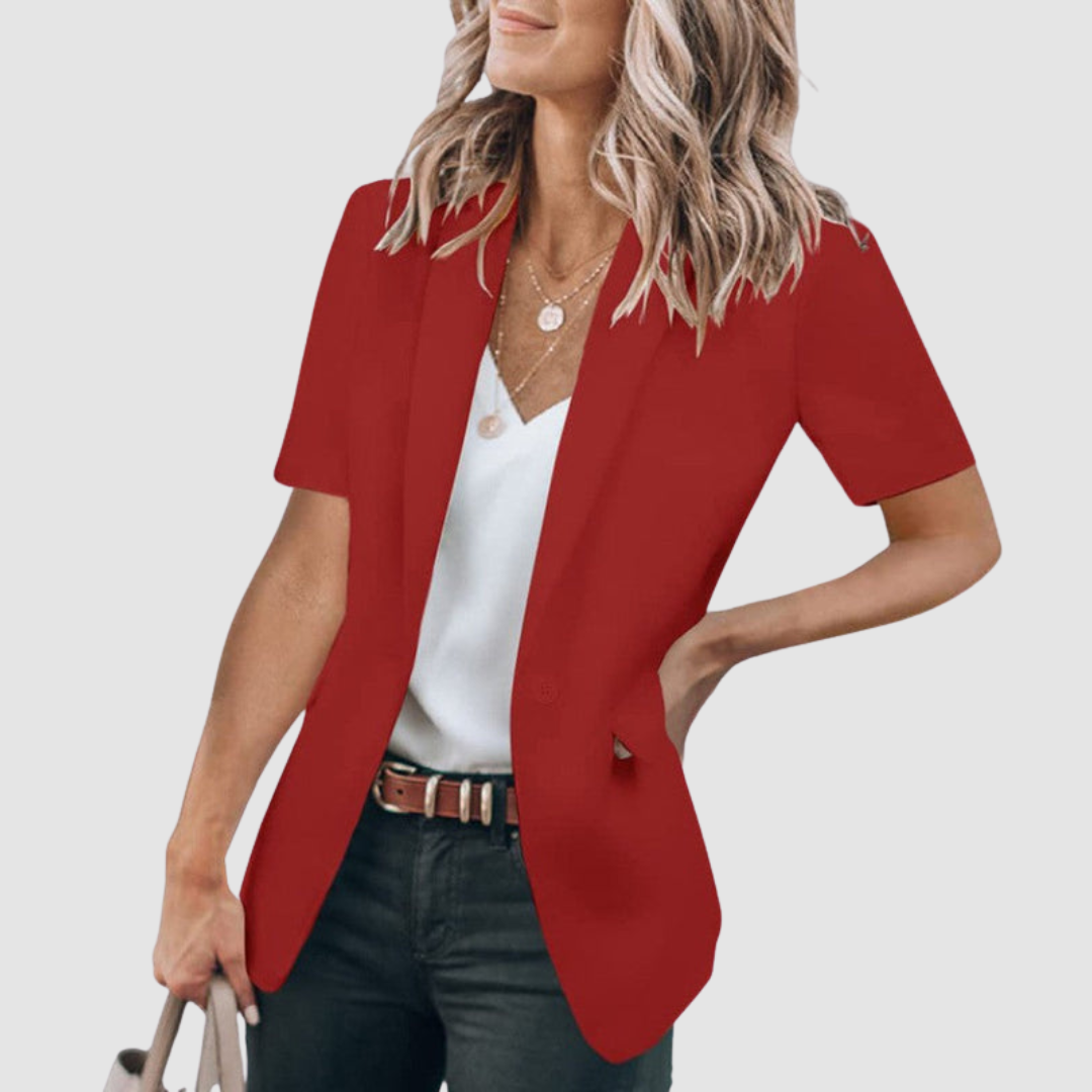 Dorine | Blazer Moderne à Manches Courtes