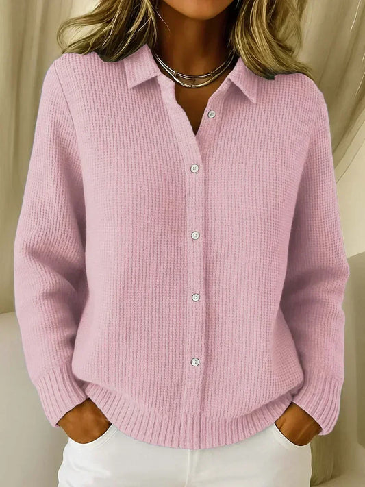 Carole | Veste en Maille Texturée avec Boutons