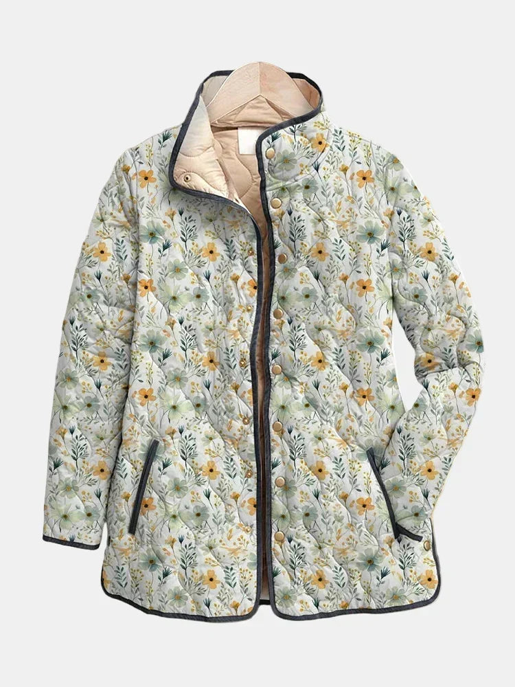 Solenn | Veste Matelassée Fleurie Ravissante