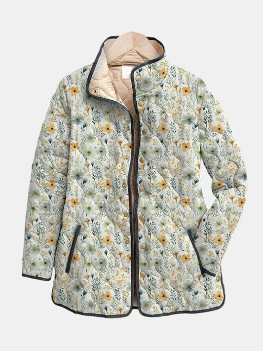 Solenn | Veste Matelassée Fleurie Ravissante