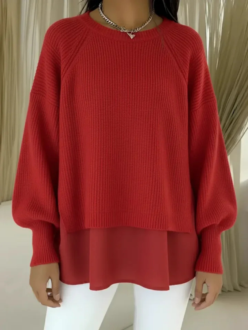 Camille | Pull Effet Deux Pièces