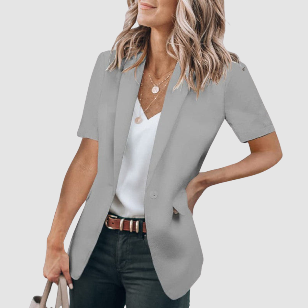 Dorine | Blazer Moderne à Manches Courtes