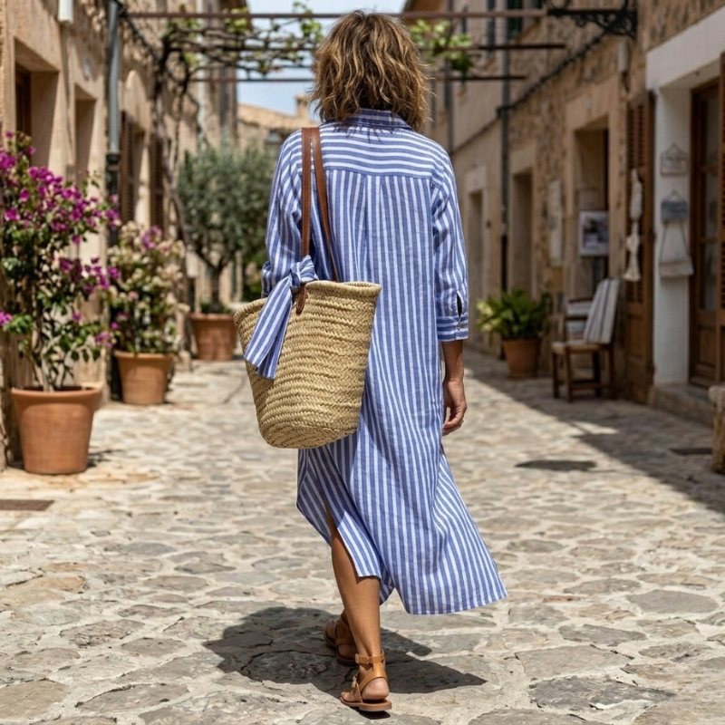 Willow | Élégante Robe d'Été Rayée