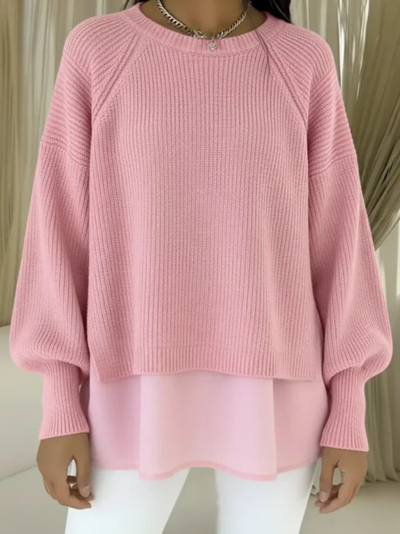 Camille | Pull Effet Deux Pièces