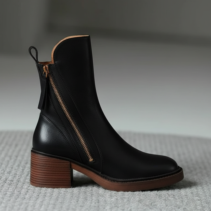 Laurence | Bottines Élégantes en Cuir