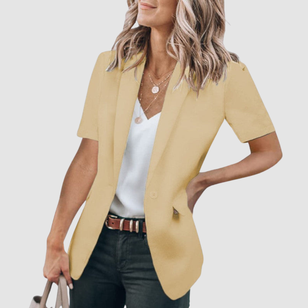 Dorine | Blazer Moderne à Manches Courtes