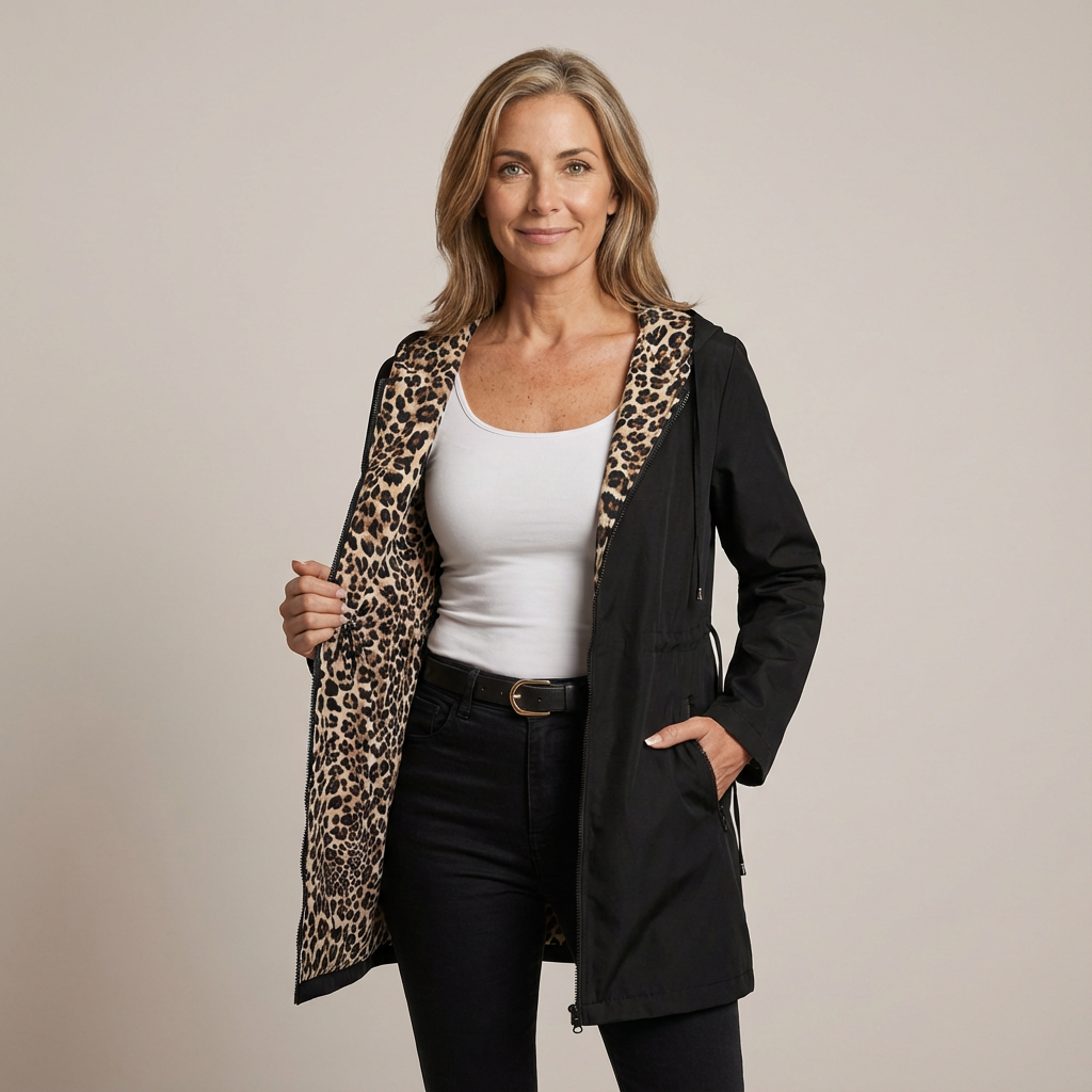 Nicolette | Manteau Réversible à Capuche