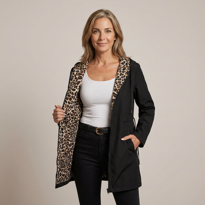 Nicolette | Manteau Réversible à Capuche
