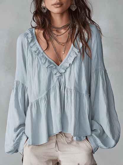 Chemisier Boho Salomé à Volants